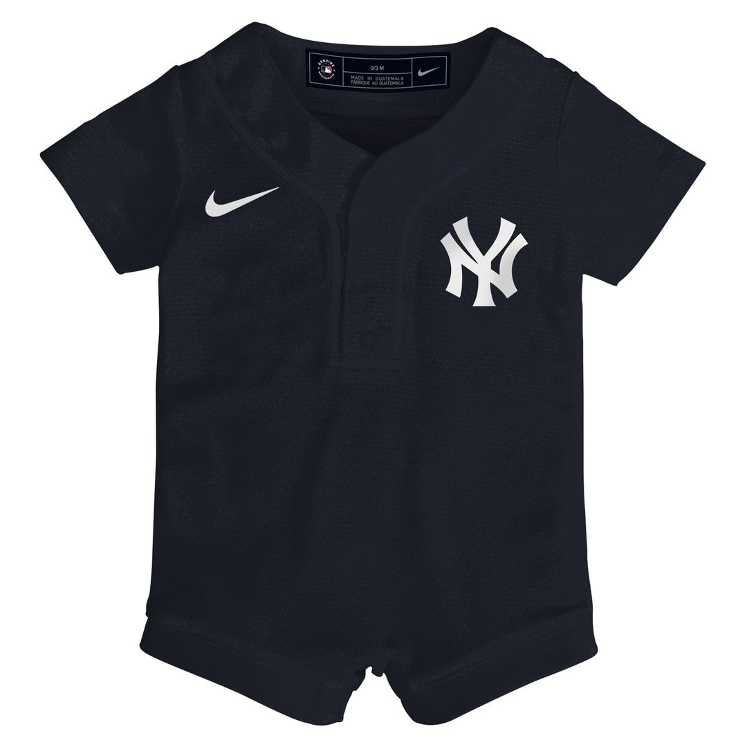 New York Yankees Nike Newborn Alternate Replica Romper Jersey - Navy | MLB Fan Gear
