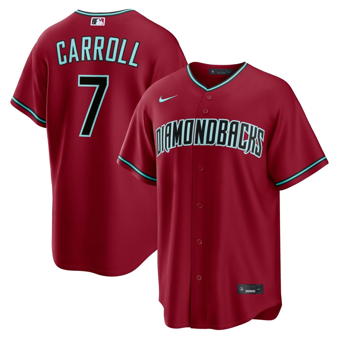 Corbin Carroll Arizona Diamondbacks Nike Alternate Replica Jersey - Black | MLB Fan Gear