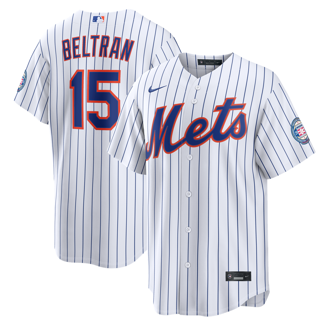 Carlos Beltran New York Mets Nike Home Replica 2026 Hall of Fame Patch Jersey - White | MLB Fan Gear
