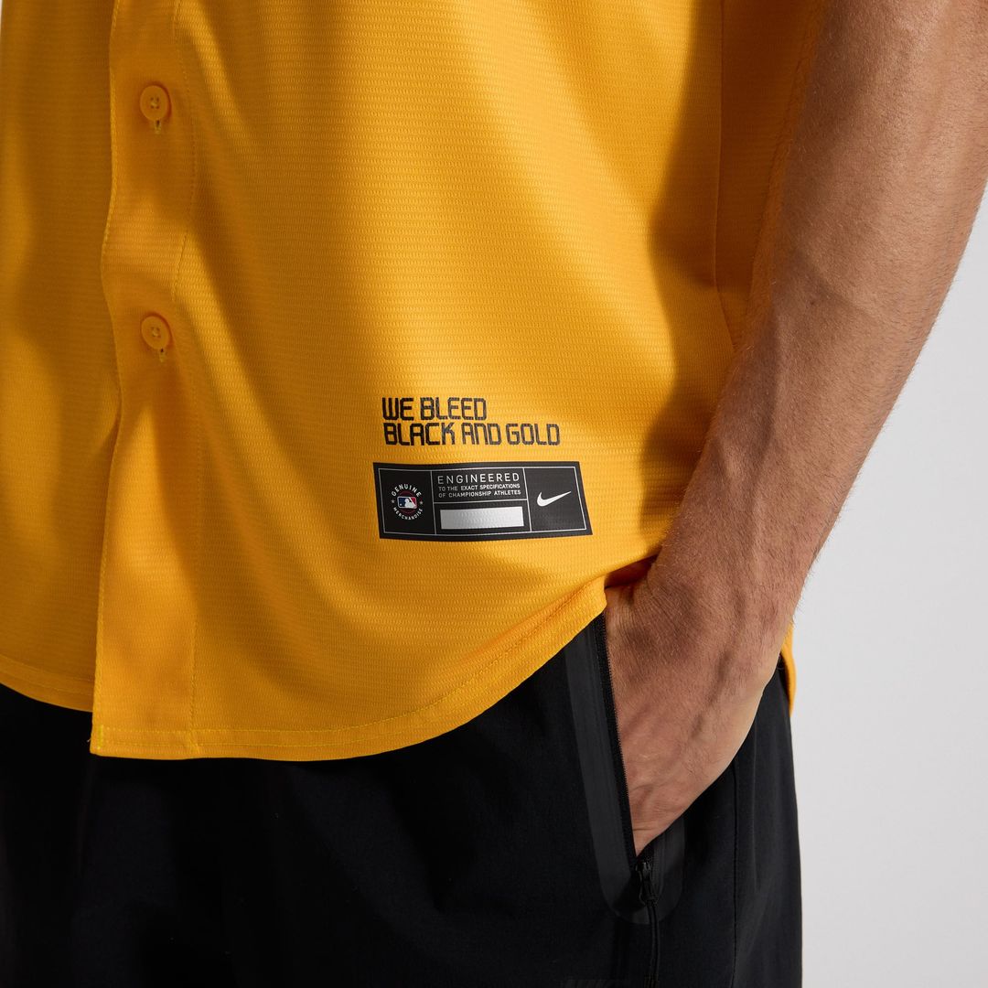 Pittsburgh Pirates Nike City Connect Replica Jersey - Gold | MLB Fan Gear