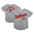 Brooks Robinson Baltimore Orioles Mitchell & Ness Cooperstown Collection 1966 Authentic Jersey - Gray | MLB Fan Gear