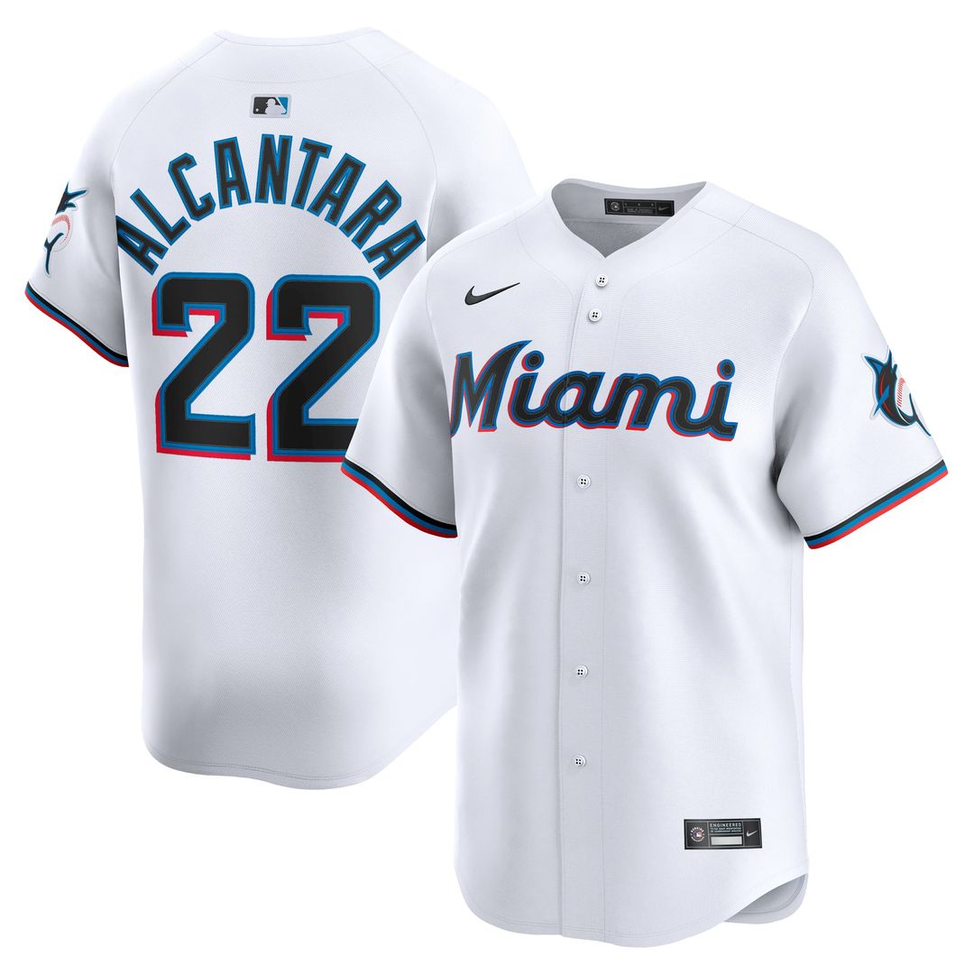 Sandy Alcantara Miami Marlins Nike Home Limited Player Jersey - White | MLB Fan Gear