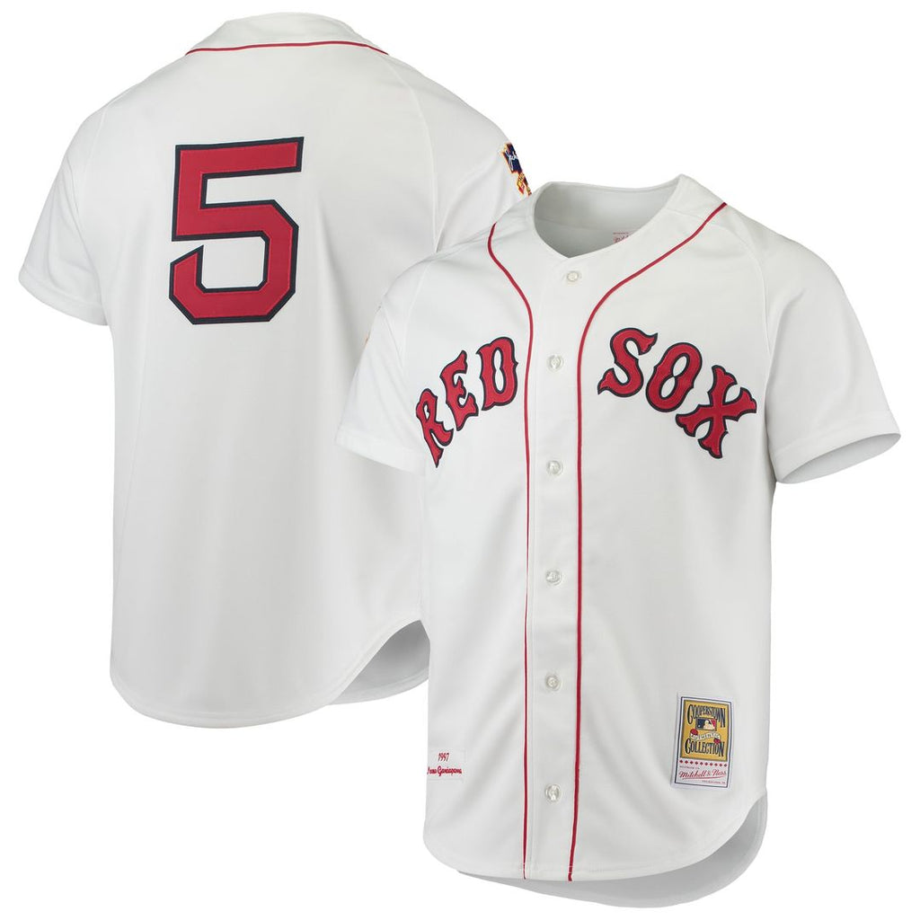Nomar Garciaparra Boston Red Sox Mitchell & Ness 1997 Cooperstown Collection Authentic Jersey - White | MLB Fan Gear