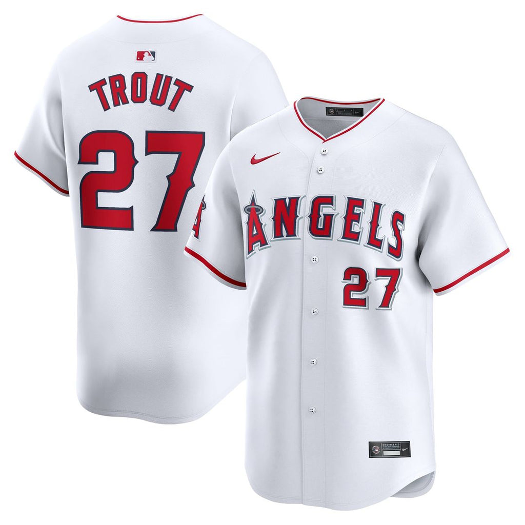Mike Trout Los Angeles Angels Nike Youth Home Limited Player Jersey - White | MLB Fan Gear