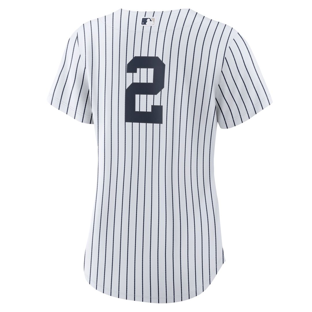 Derek Jeter New York Yankees Nike Women's Home Replica Player Jersey - White/ Navy | MLB Fan Gear