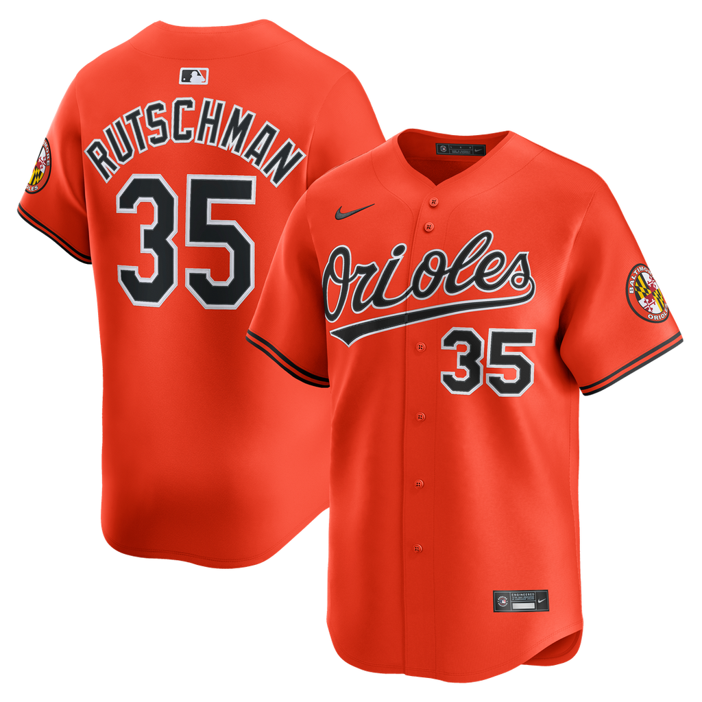Adley Rutschman Baltimore Orioles Nike 2nd Alternate Limited Player Jersey - Orange | MLB Fan Gear