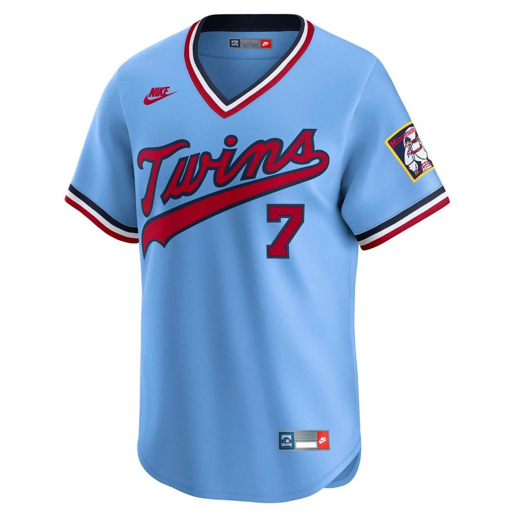 Joe Mauer Minnesota Twins Nike Throwback Cooperstown Collection Limited Jersey - Light Blue | MLB Fan Gear