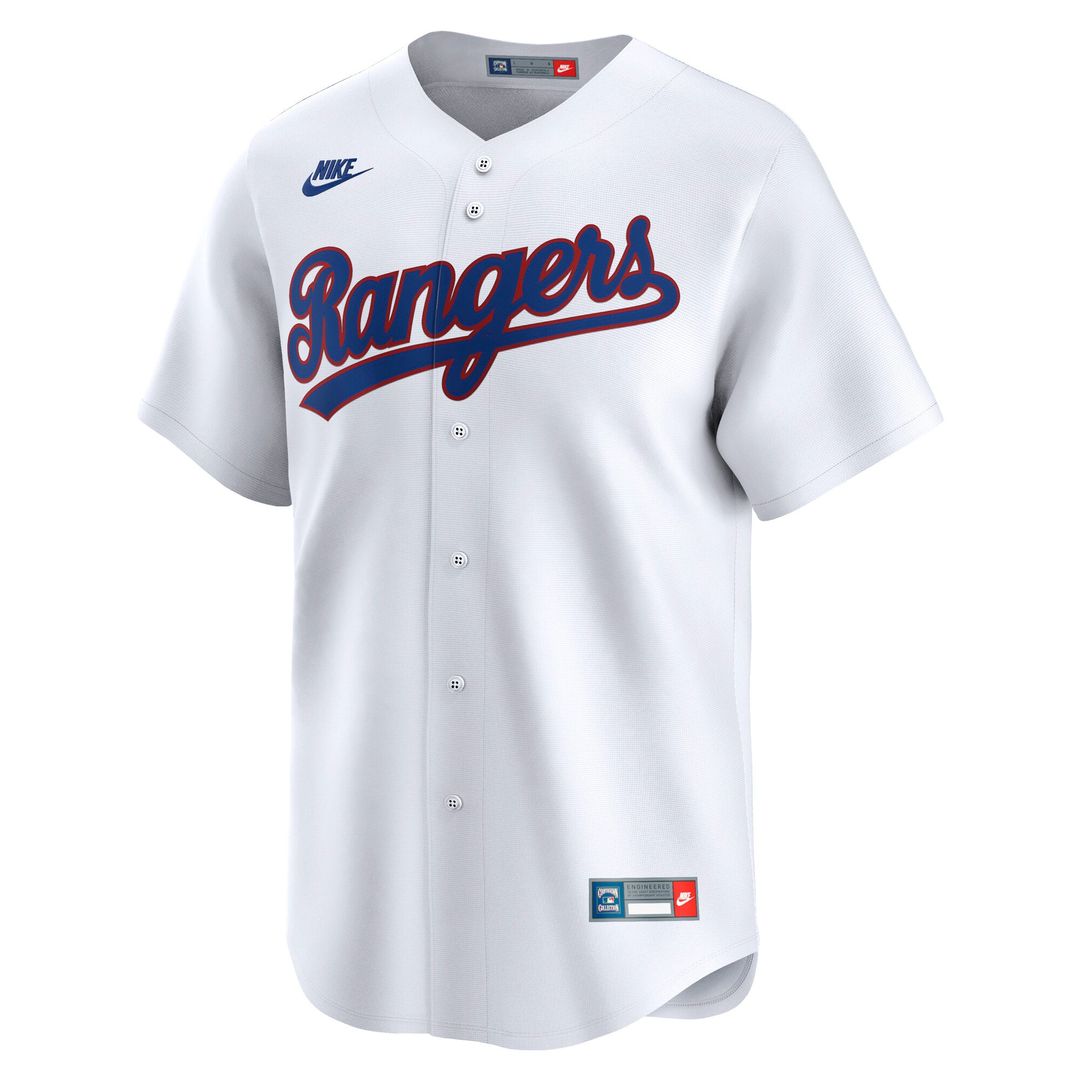 Texas Rangers Nike Cooperstown Collection Limited Jersey - White | MLB Fan Gear