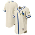 Seattle Mariners Stitches Throwback Fashion Jersey - Natural | MLB Fan Gear