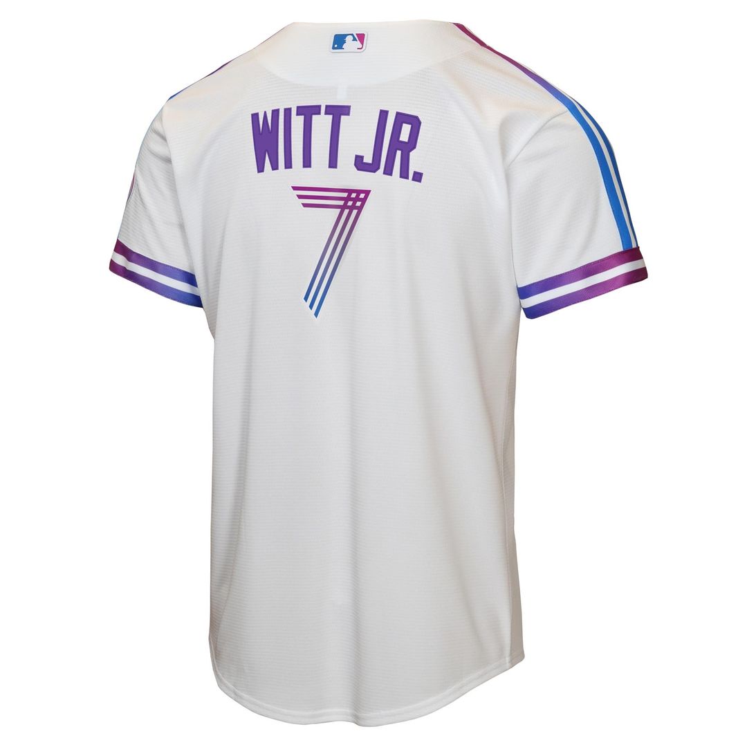 Bobby Witt Jr. Kansas City Royals Nike Youth 2026 City Connect Stadium Jersey - White | MLB Fan Gear