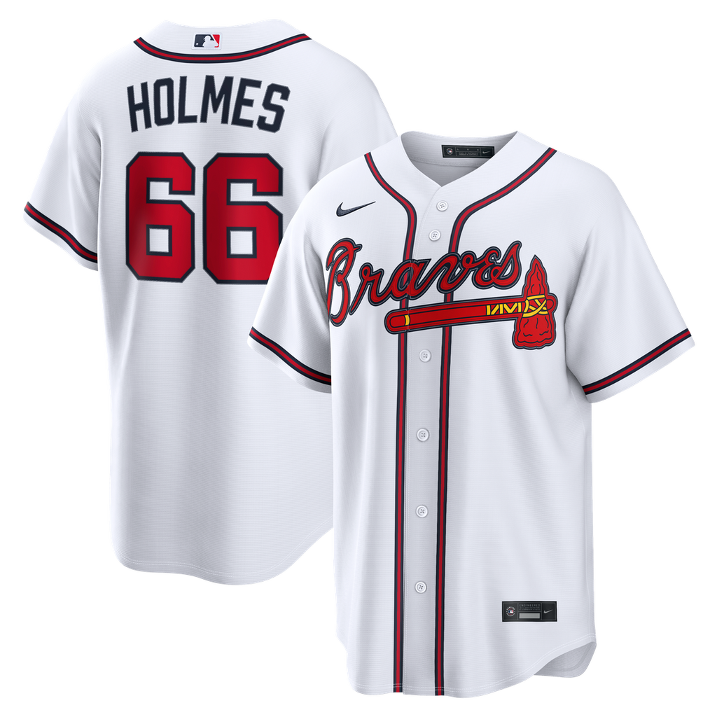 Grant Holmes Atlanta Braves Nike Home Replica Jersey - White | MLB Fan Gear