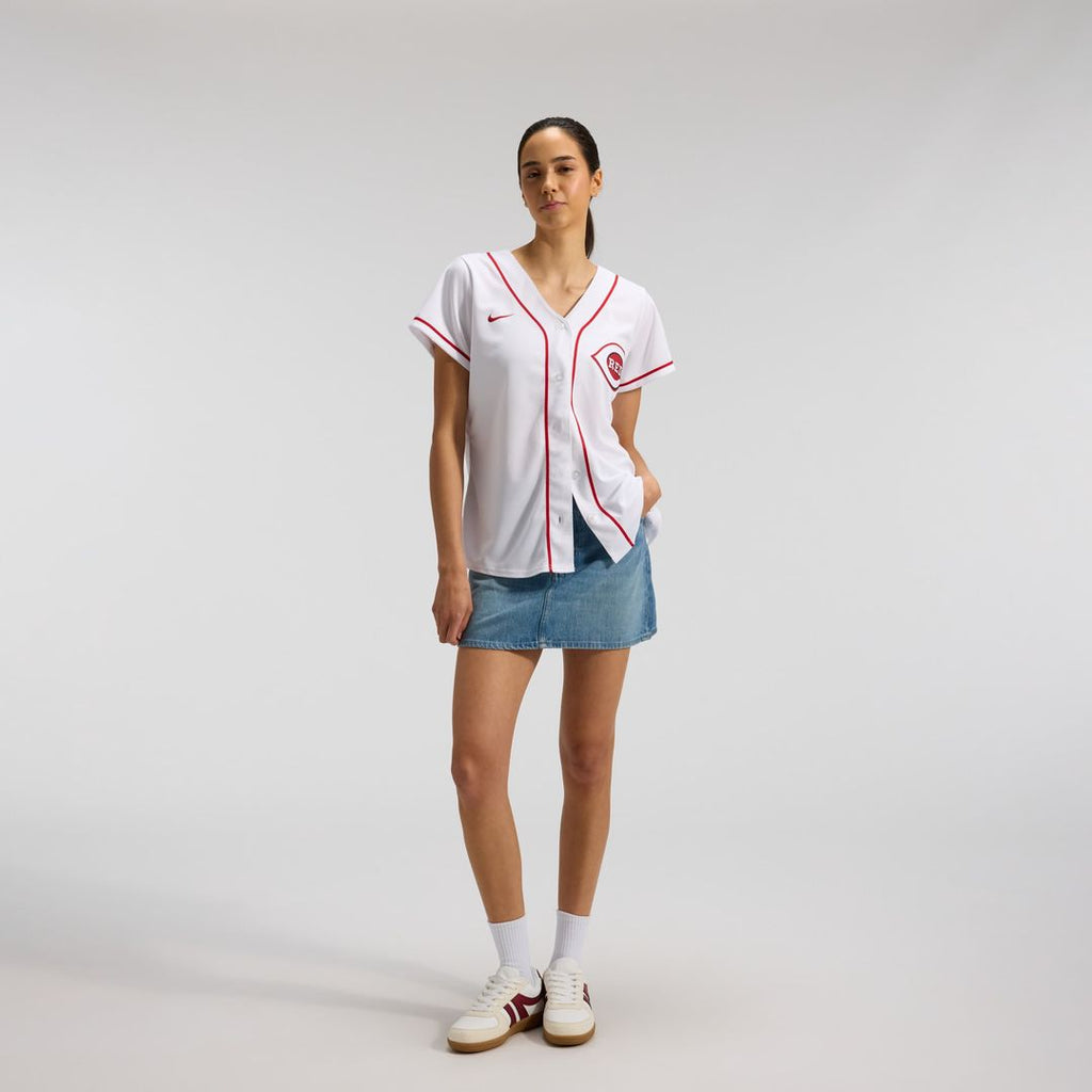 Elly De La Cruz Cincinnati Reds Nike Women's Home Replica Jersey - White | MLB Fan Gear