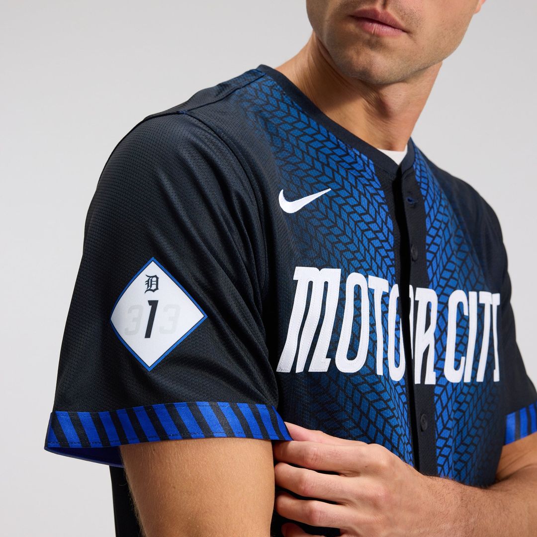 Detroit Tigers Nike City Connect Limited Jersey - Blue | MLB Fan Gear