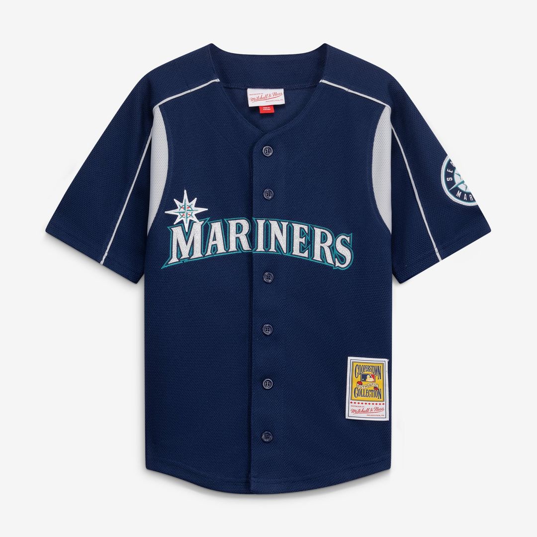 Felix Hernandez Seattle Mariners Mitchell & Ness Toddler Throwback Mesh Batting Practice Jersey - Navy | MLB Fan Gear