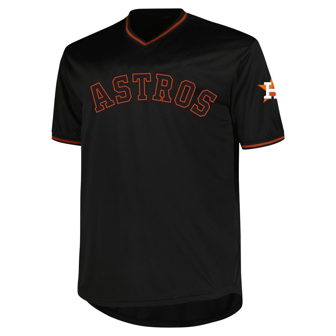 Houston Astros Profile Big & Tall Pop Fashion Jersey - Black | MLB Fan Gear
