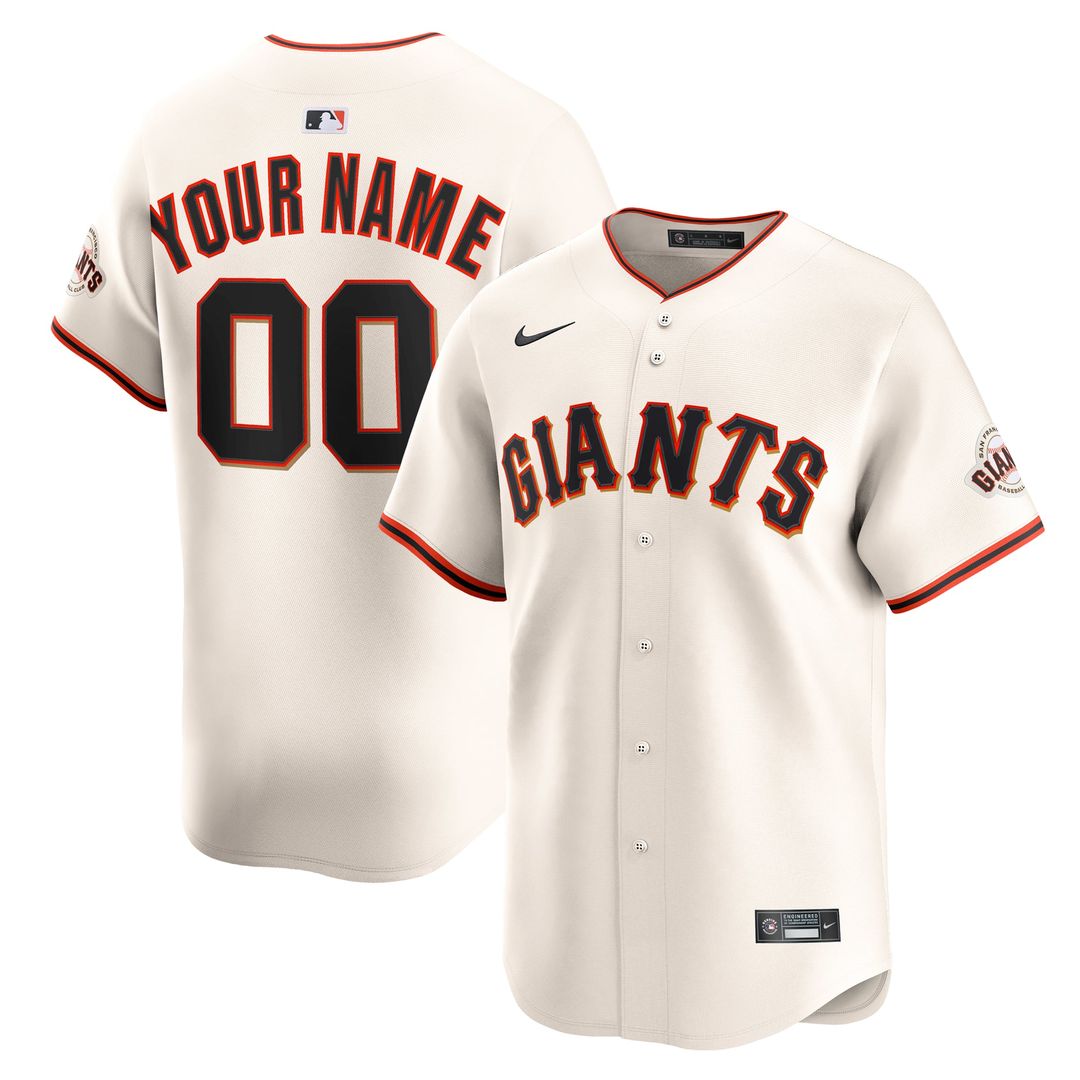San Francisco Giants Nike Home Limited Custom Jersey - Cream | MLB Fan Gear