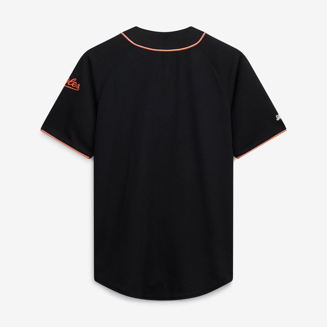 Baltimore Orioles Stitches Team Color Full-Button Fashion Jersey - Black | MLB Fan Gear