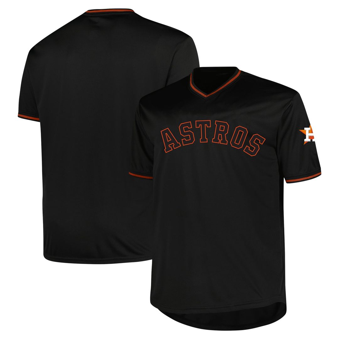 Houston Astros Profile Big & Tall Pop Fashion Jersey - Charcoal | MLB Fan Gear