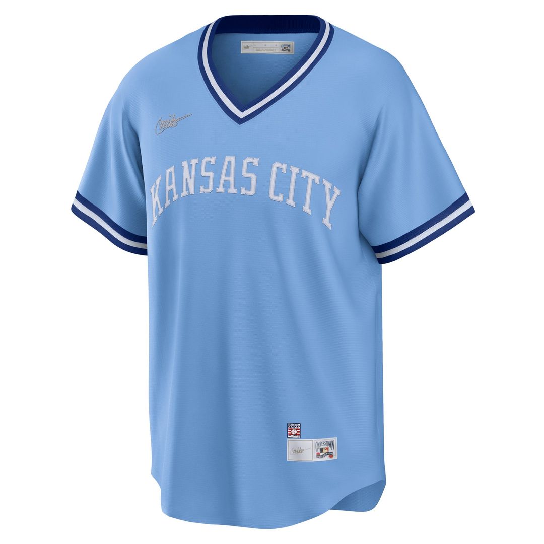 George Brett Kansas City Royals Nike Road Cooperstown Collection Player Jersey - Light Blue | MLB Fan Gear