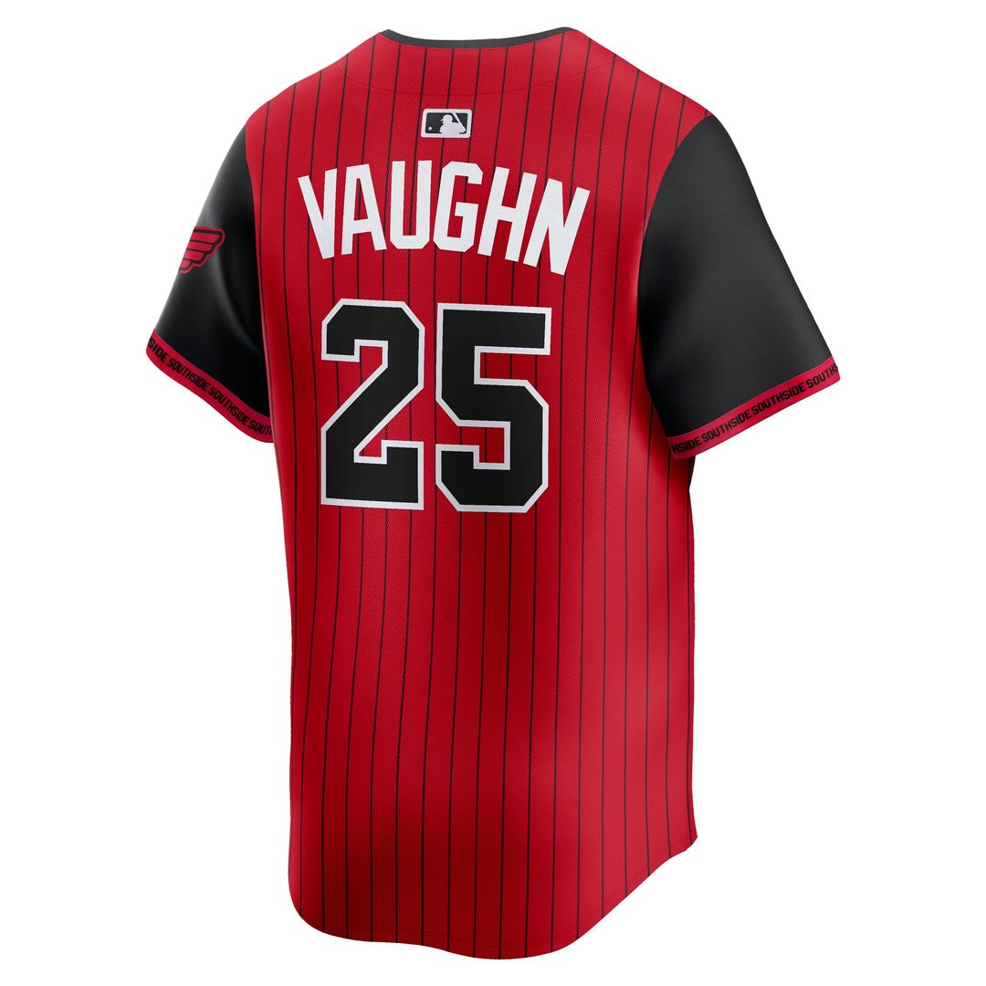 Andrew Vaughn Chicago White Sox Nike 2025 City Connect Limited Player Jersey - Red/ Black | MLB Fan Gear