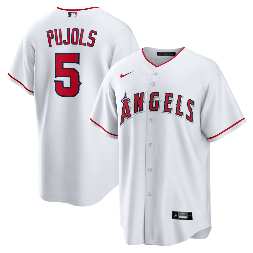 Albert Pujols Los Angeles Angels Nike Home Retired Player Replica Jersey - White | MLB Fan Gear