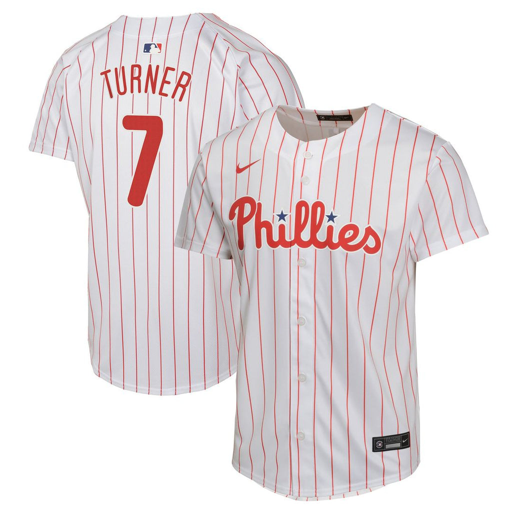 Trea Turner Philadelphia Phillies Nike Youth Home Game Player Jersey - White | MLB Fan Gear
