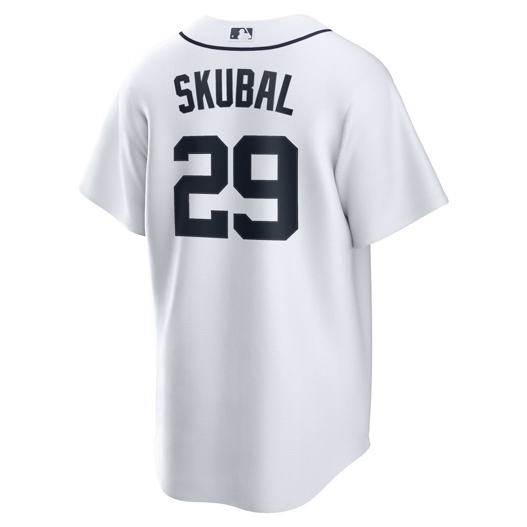 Tarik Skubal Detroit Tigers Nike Home Replica Jersey - White | MLB Fan Gear