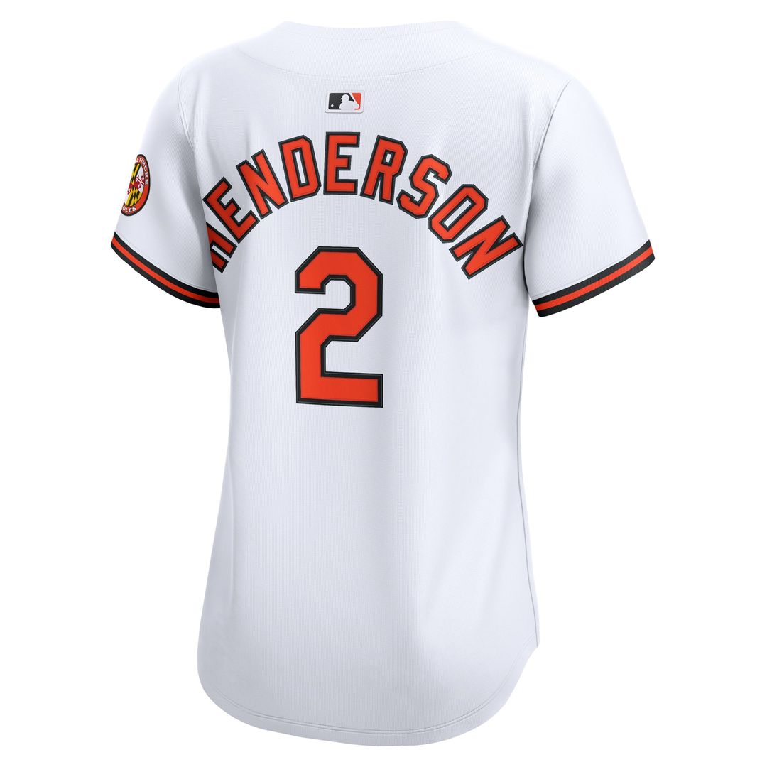 Gunnar Henderson Baltimore Orioles Nike Women's Home Limited Player Jersey - White | MLB Fan Gear