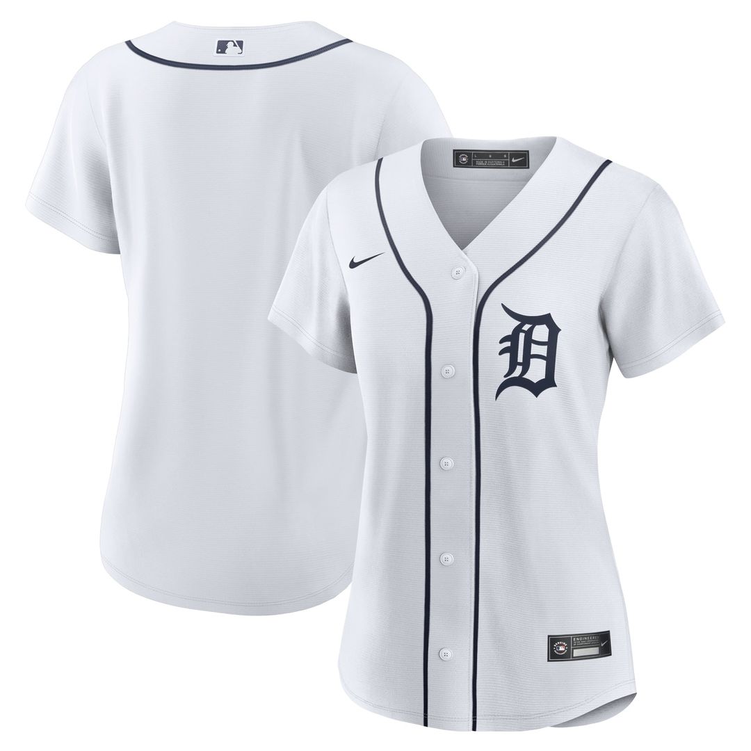 Detroit Tigers Nike Women's Home Replica Team Jersey - White | MLB Fan Gear