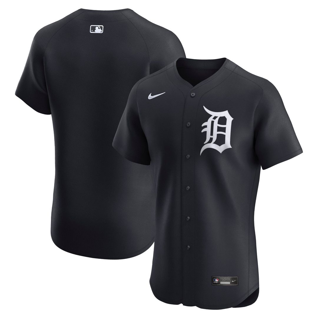 Detroit Tigers Nike Alternate 2 Elite Jersey - Navy | MLB Fan Gear
