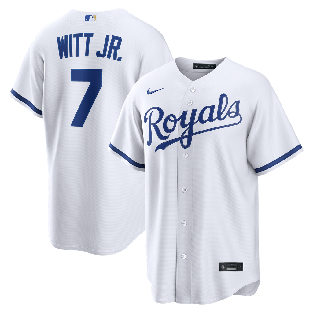 Bobby Witt Jr. Kansas City Royals Nike Home Replica Jersey - White | MLB Fan Gear