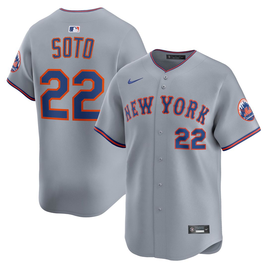 Juan Soto New York Mets Nike Road Limited Player Jersey - Gray | MLB Fan Gear