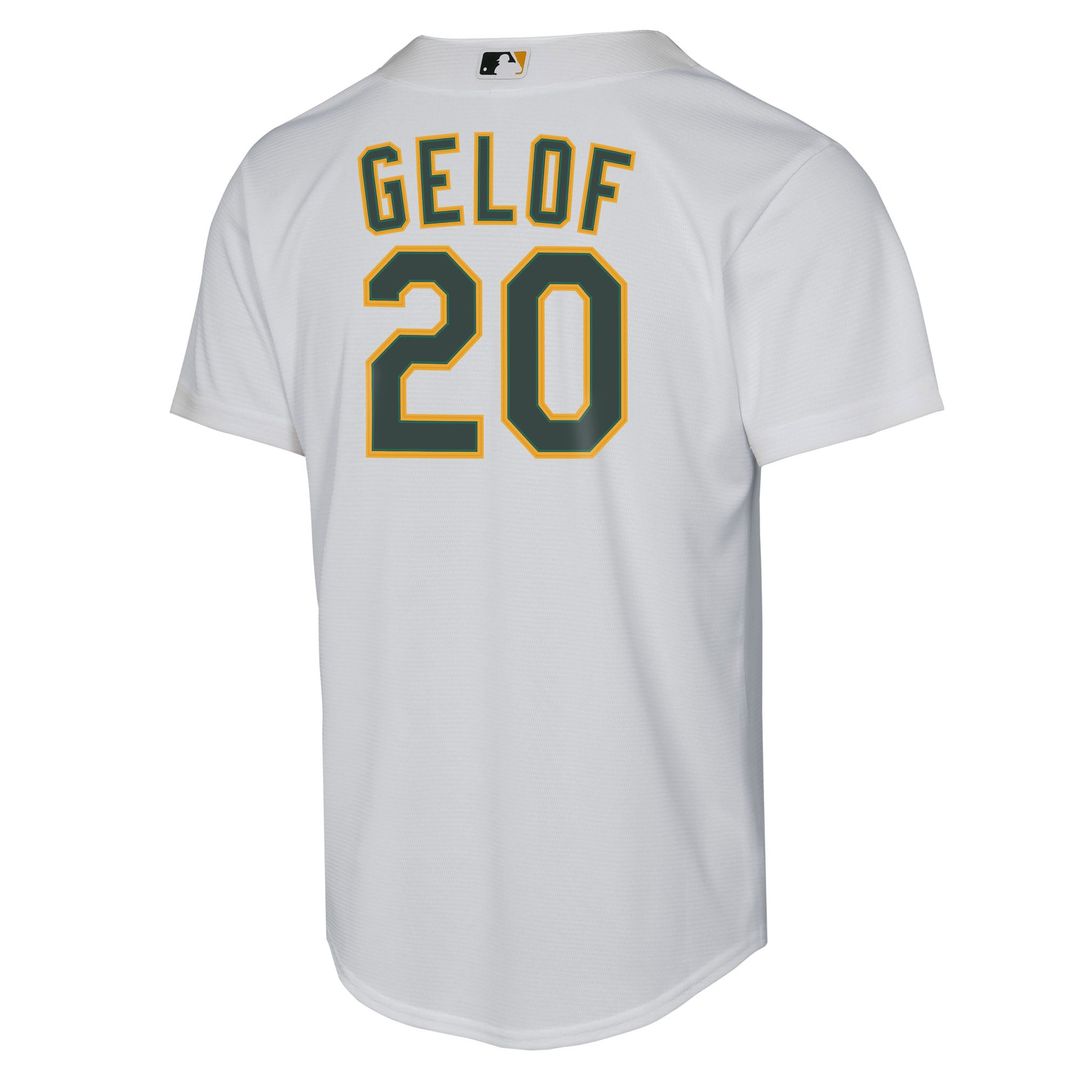 Zack Gelof Athletics Nike Youth Home Replica Player Jersey - White | MLB Fan Gear