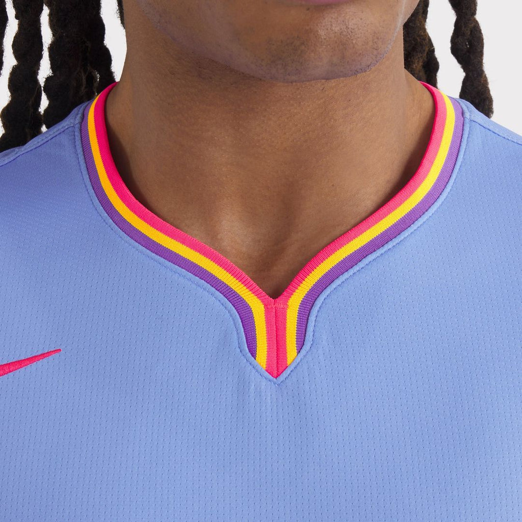 Kris Bryant Colorado Rockies Nike 2025 City Connect Limited Player Jersey - Purple/ Light Blue | MLB Fan Gear