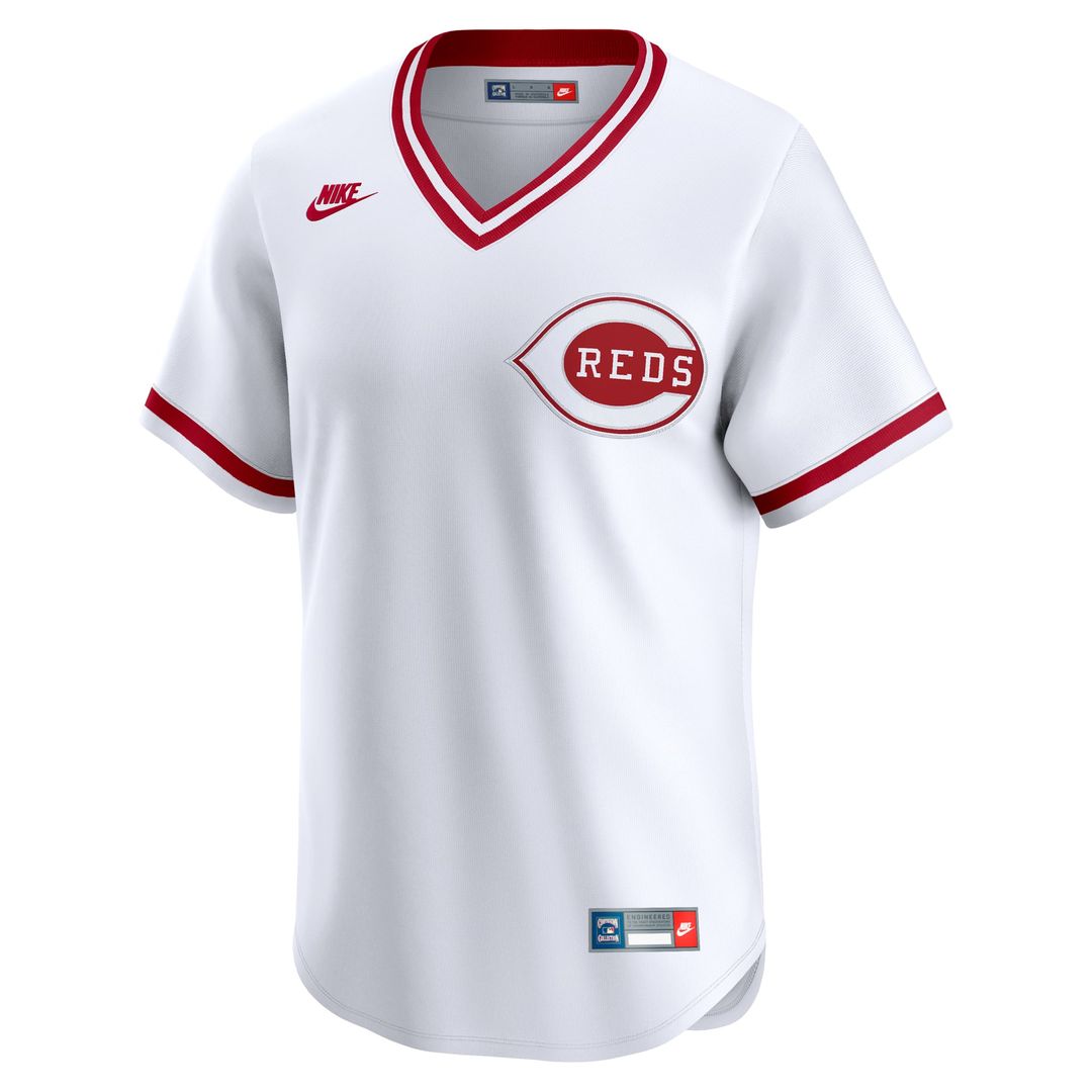 Cincinnati Reds Nike Cooperstown Collection Limited Jersey - White | MLB Fan Gear