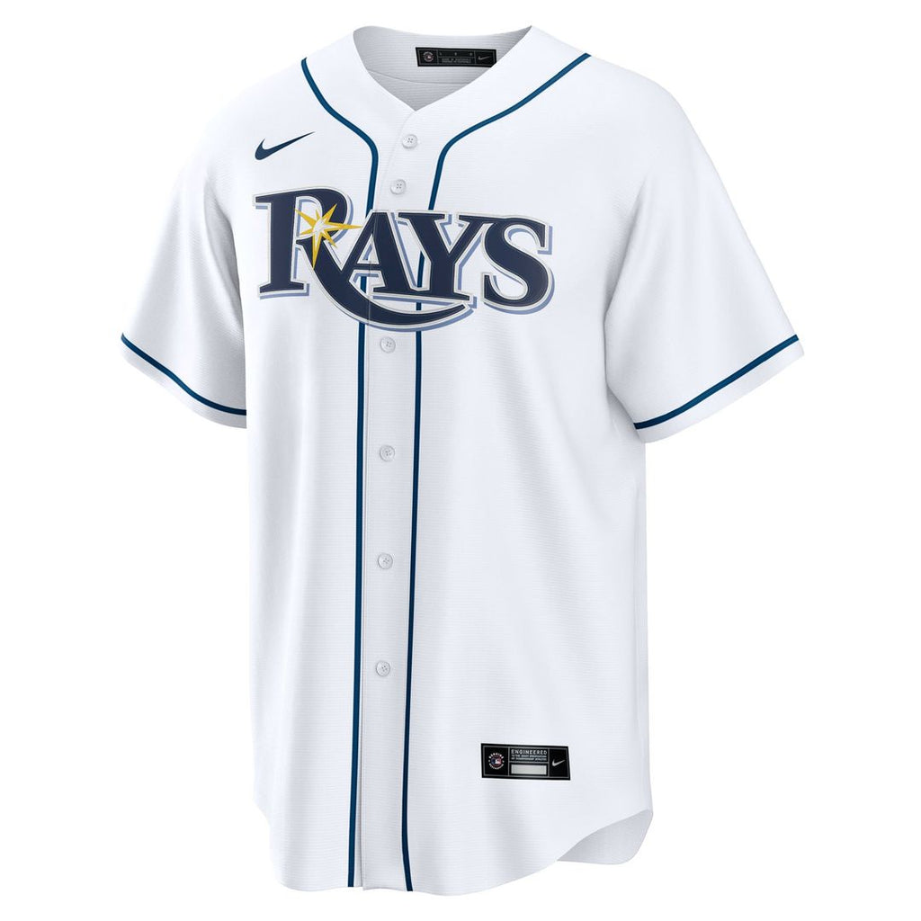 Junior Caminero Tampa Bay Rays Nike Home Replica Jersey - White | MLB Fan Gear
