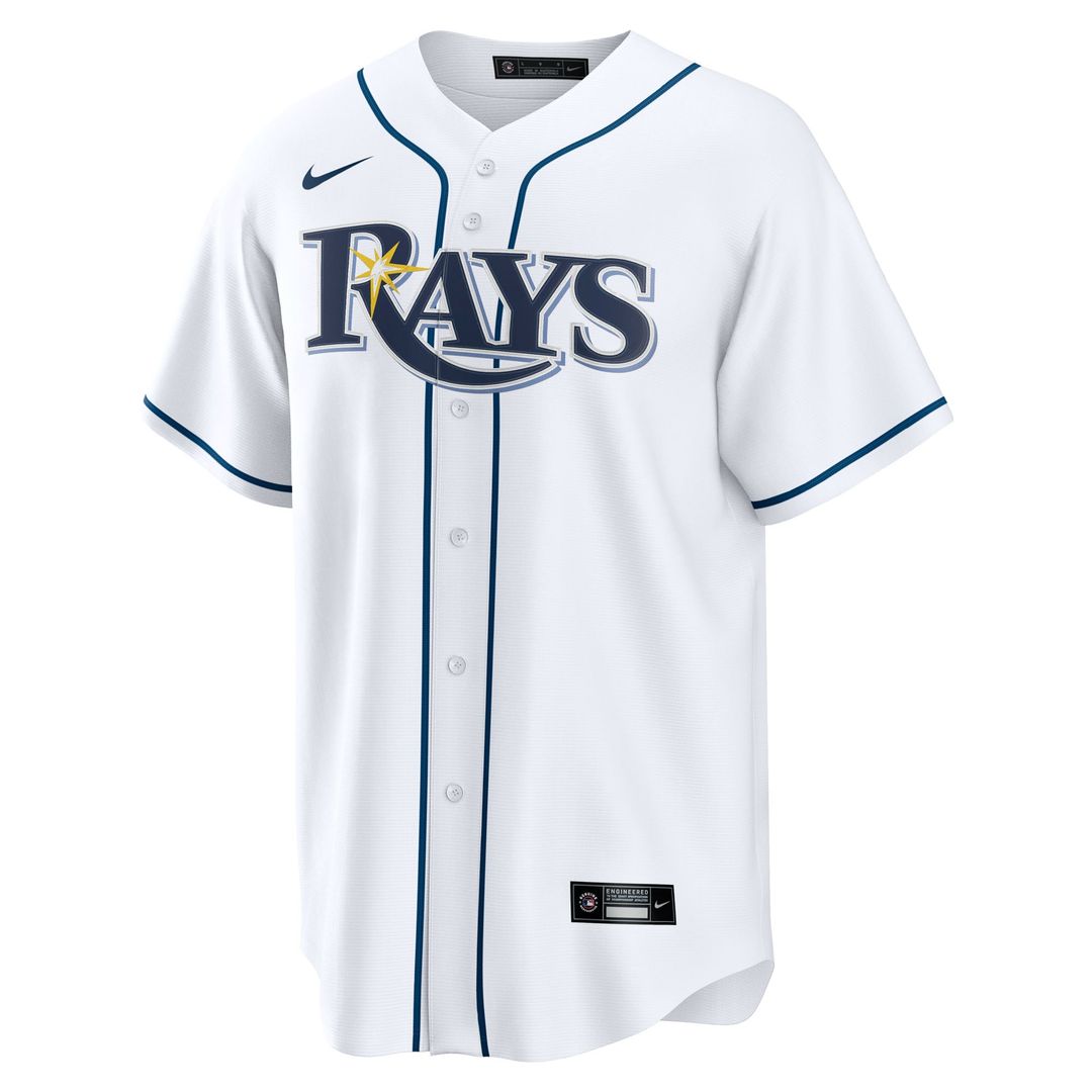 Junior Caminero Tampa Bay Rays Nike Home Replica Jersey - White | MLB Fan Gear