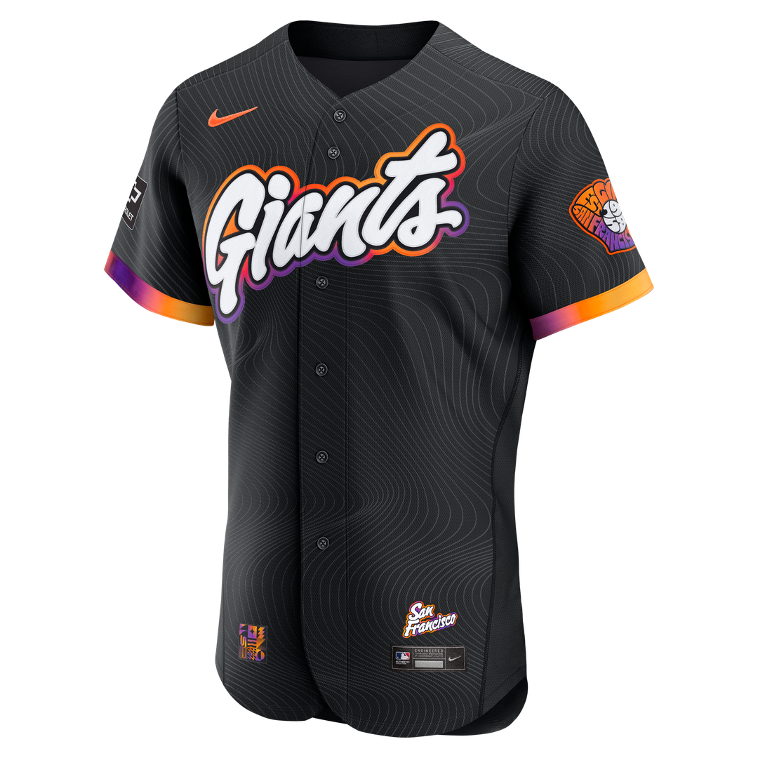 San Francisco Giants Nike City Connect Authentic Sponsor Patch Jersey - Anthracite | MLB Fan Gear