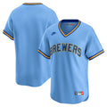 Milwaukee Brewers Nike Cooperstown Collection Limited Jersey - Light Blue | MLB Fan Gear
