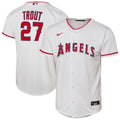 Mike Trout Los Angeles Angels Nike Youth Home Replica Player Jersey - White | MLB Fan Gear