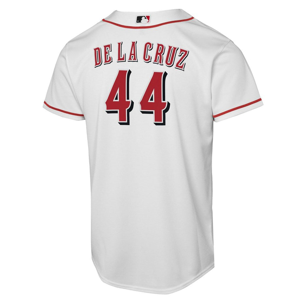 Elly De La Cruz Cincinnati Reds Nike Youth Home Replica Player Jersey - White | MLB Fan Gear