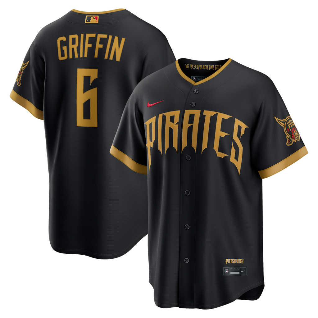 Konnor Griffin Pittsburgh Pirates Nike 2026 City Connect Stadium Jersey - Black | MLB Fan Gear