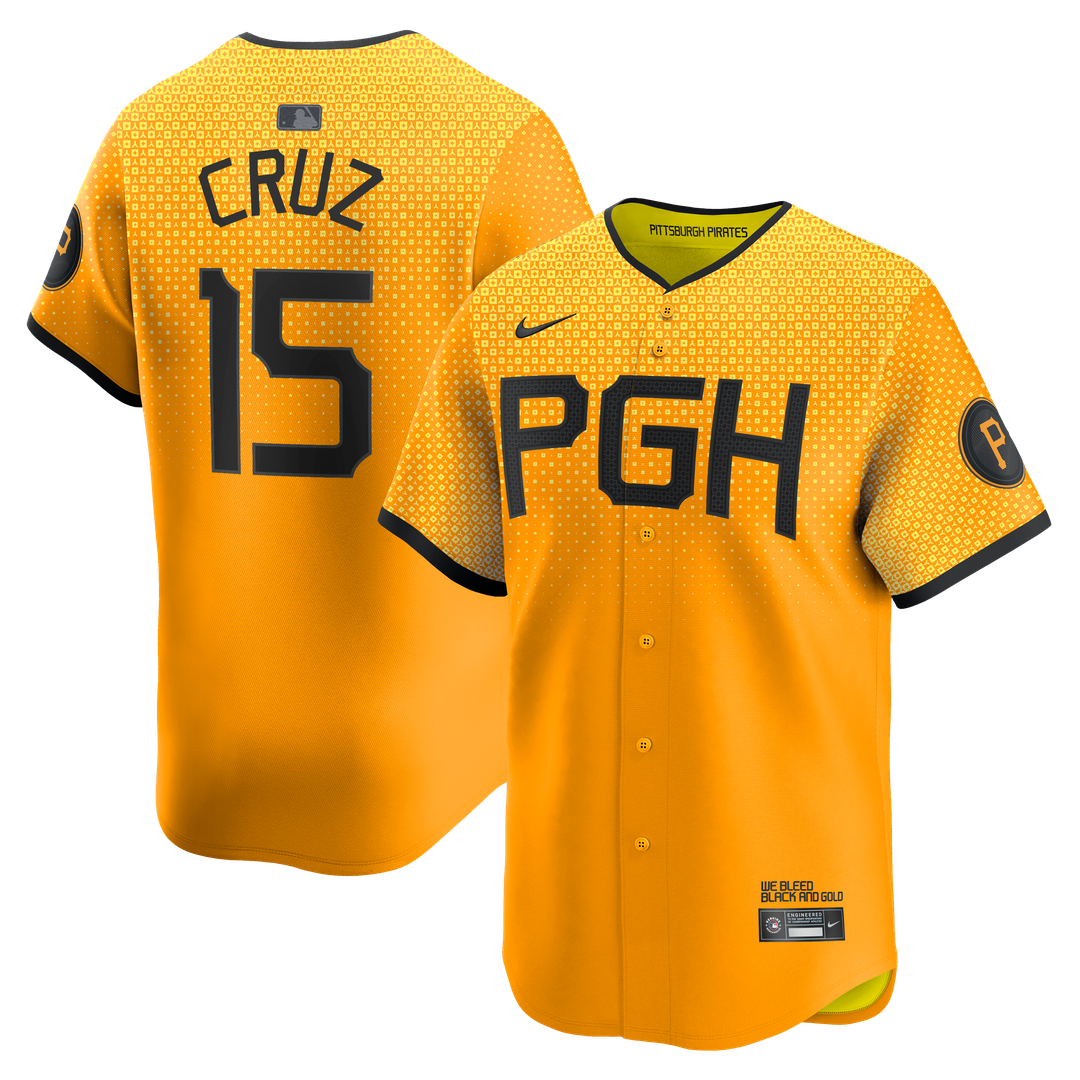 Oneil Cruz Pittsburgh Pirates Nike City Connect Limited Jersey - Gold | MLB Fan Gear