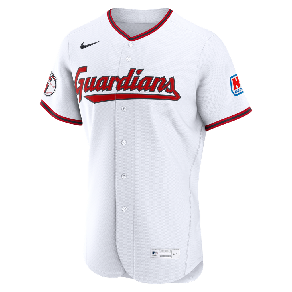 Cleveland Guardians Nike Home Authentic Jersey - White | MLB Fan Gear