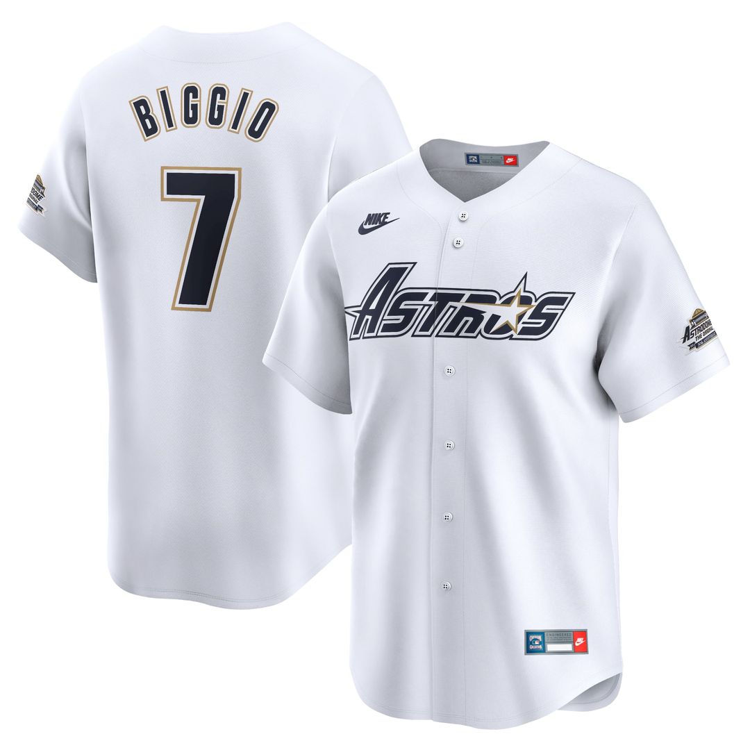 Craig Biggio Houston Astros Nike Throwback Cooperstown Collection Limited Jersey - White | MLB Fan Gear
