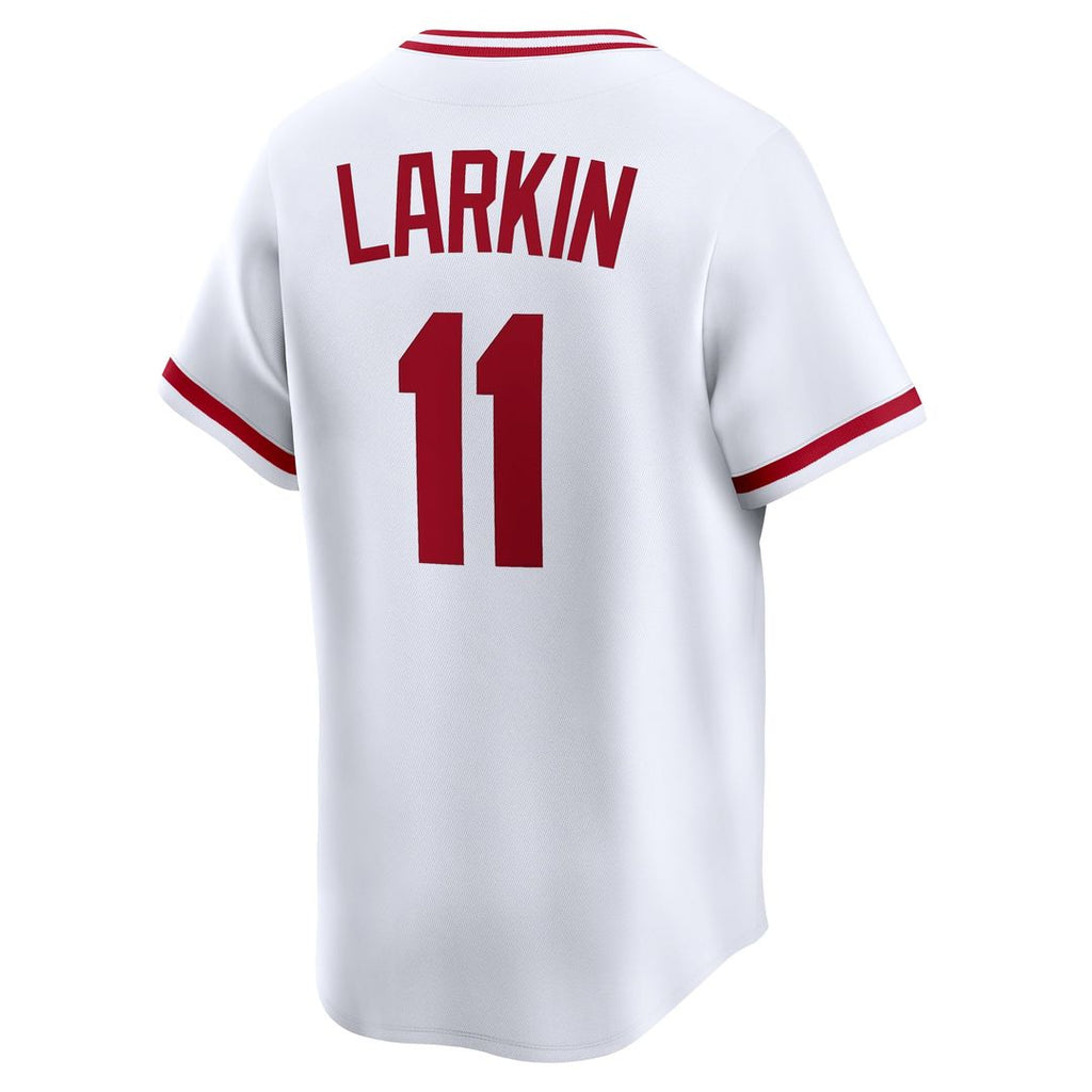 Barry Larkin Cincinnati Reds Nike Throwback Cooperstown Collection Limited Jersey - White | MLB Fan Gear