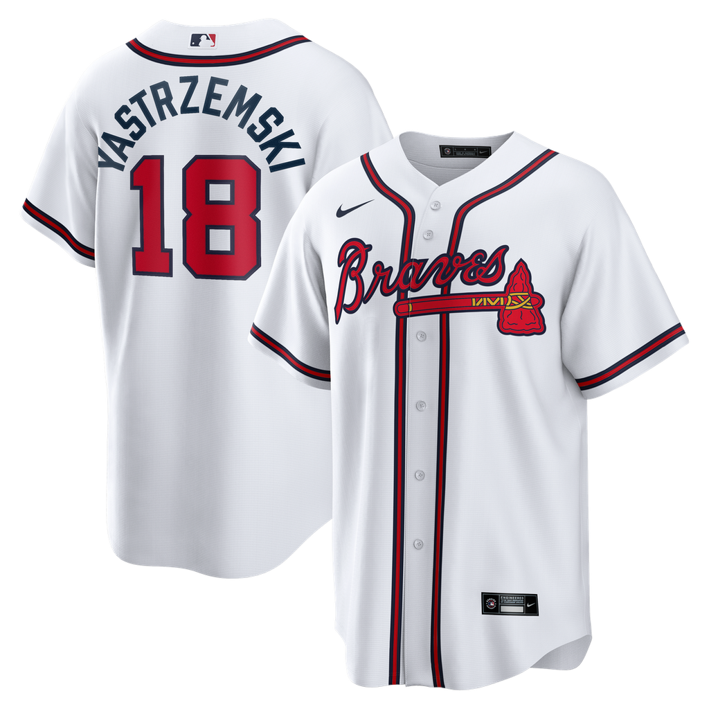 Mike Yastrzemski Atlanta Braves Nike Replica Jersey - White | MLB Fan Gear