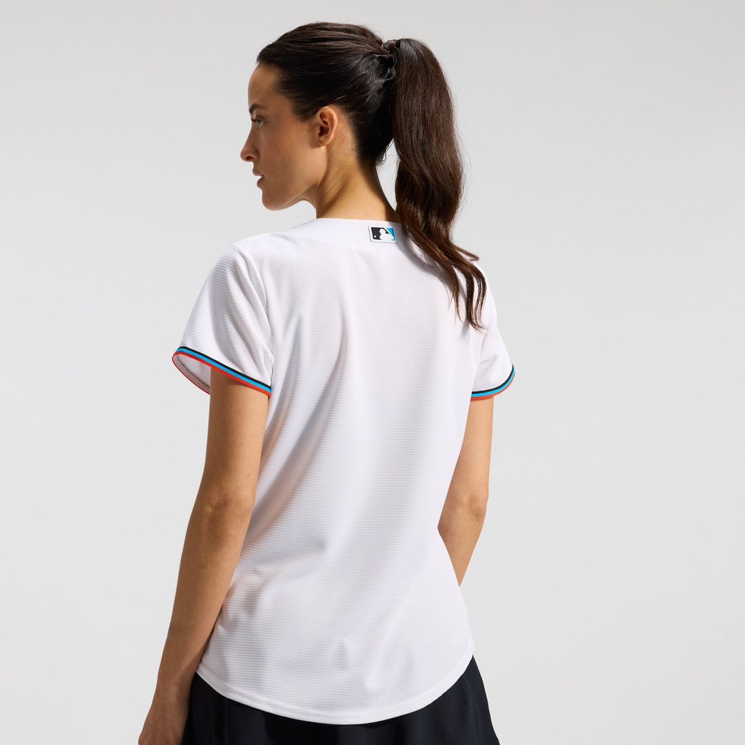Miami Marlins Nike Women's Replica Team Jersey - White | MLB Fan Gear