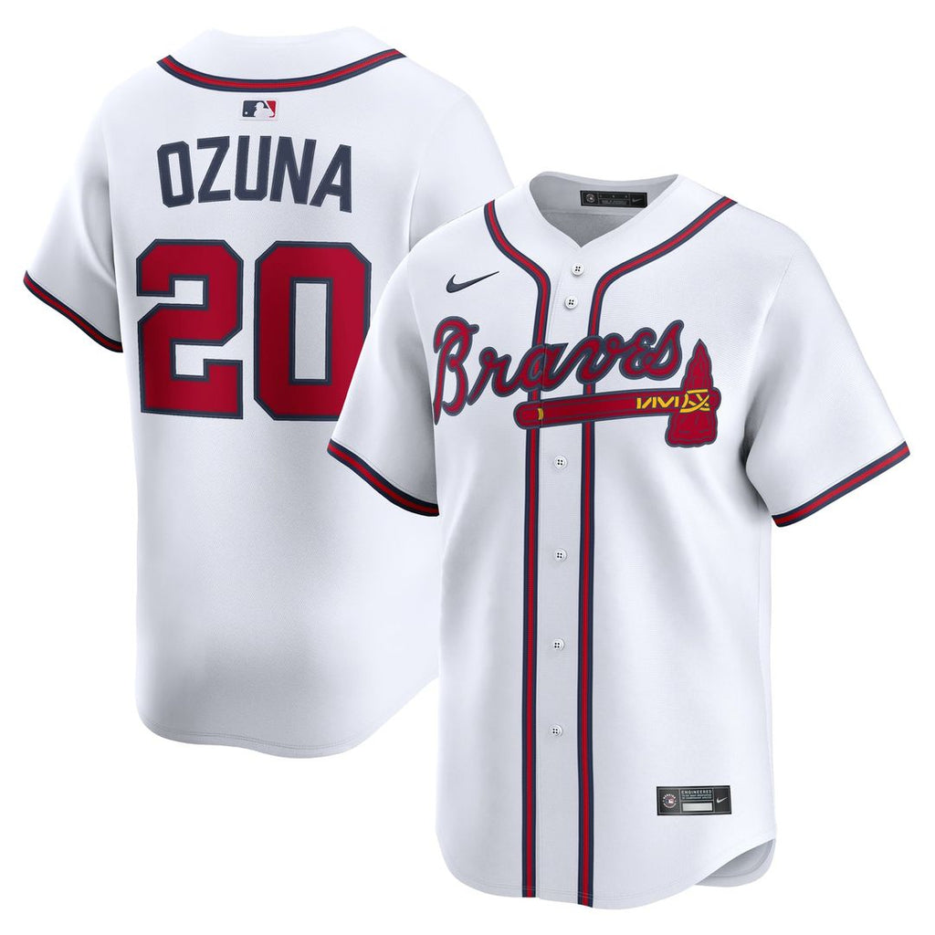 Marcell Ozuna Atlanta Braves Nike Home Limited Player Jersey - White | MLB Fan Gear