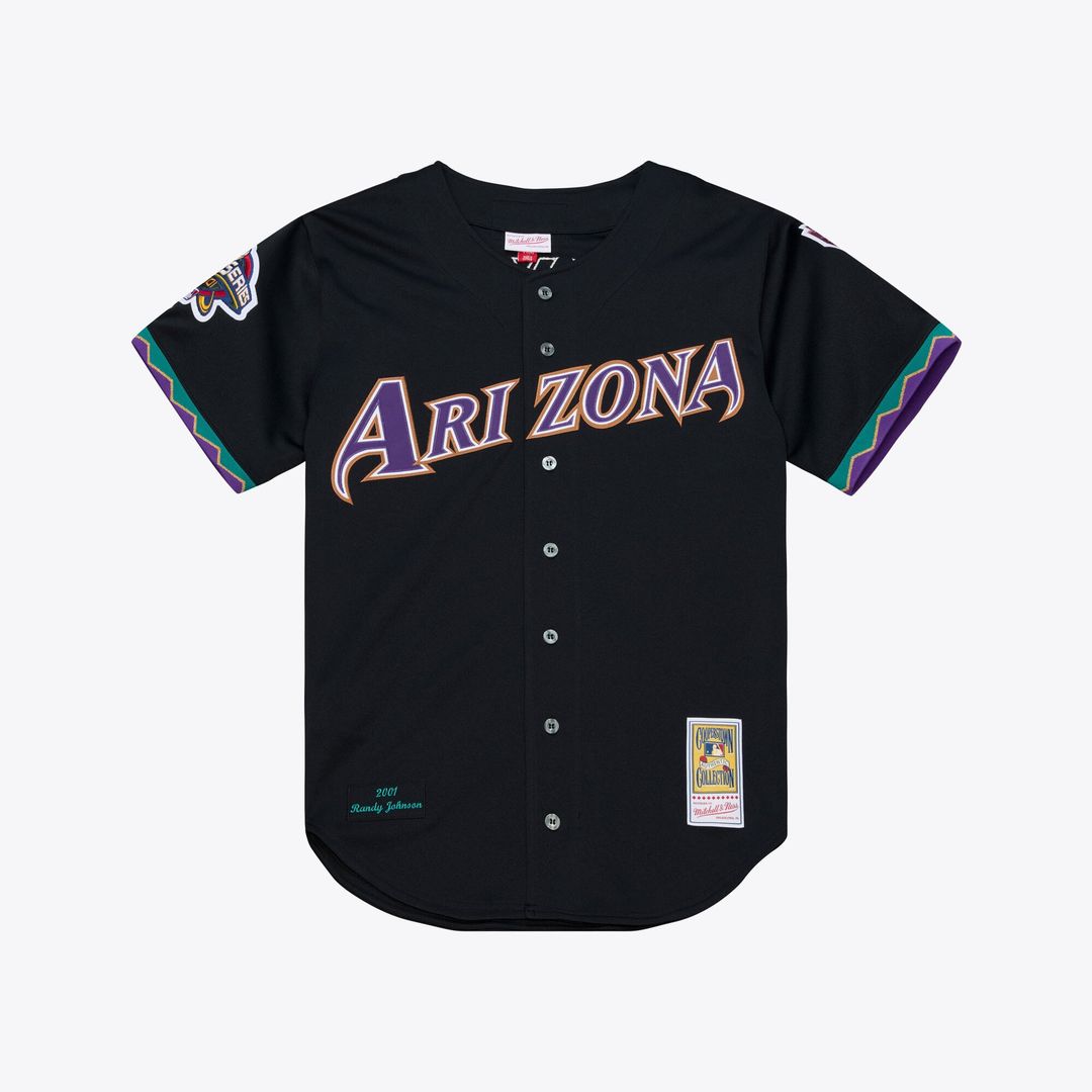 Randy Johnson Arizona Diamondbacks Mitchell & Ness 2001 Authentic Jersey - Black | MLB Fan Gear